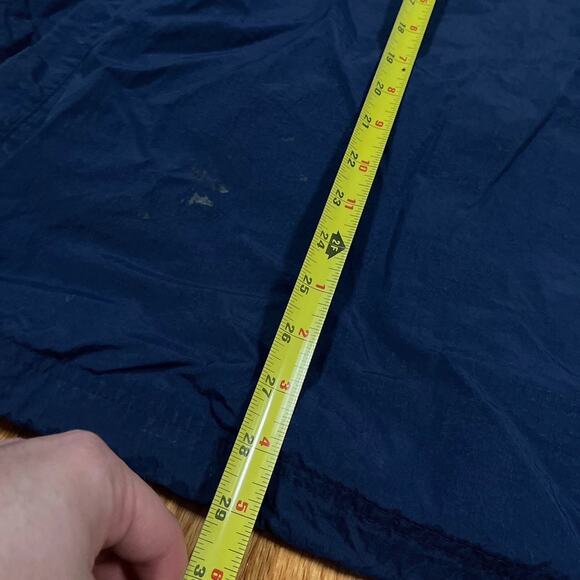 90s Nike Vintage Center Swoosh Pullover 1/4 Zip Windbreaker Blue Green XXL Retro - Picture 6 of 12